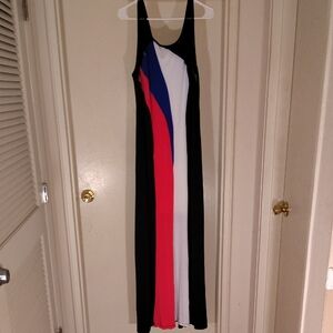 Colorful Sleeveless Maxi Dress